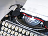 Olympia Splendid 33 typing sample QWERTY typeface black typewriter