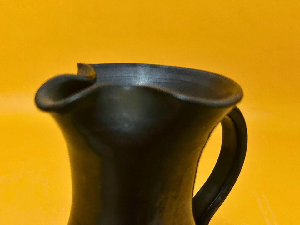 Prinknash Pottery Jug Set – 3 Handmade English Pewter-Glazed Pitchers, Vintage Rustic Decor