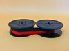 Universal typewriter ribbon black red ink side view