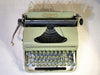 Rare Green Juwel Typewriter - Working 1930s German Manual - QWERTZ with Case