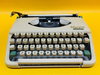 Working Olympia Splendid 33 Typewriter | Brown Leather Case | QWERTY