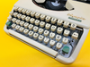 Working Olympia Splendid 33 Typewriter | Brown Leather Case | QWERTY