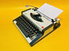 Olympia Traveller De Luxe Typewriter – Snow White – Elegant Script Edition