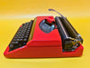 Working Red Silver Reed Silverette II Typewriter | Japanese Portable