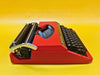 Working Red Silver Reed Silverette II Typewriter | Japanese Portable