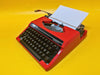 Working Red Silver Reed Silverette II Typewriter | Japanese Portable