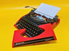 Working Red Silver Reed Silverette II Typewriter | Japanese Portable