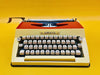 Working Amaya 93 Typewriter | Rare Two-Tone Red & Cream Typewriter with Case