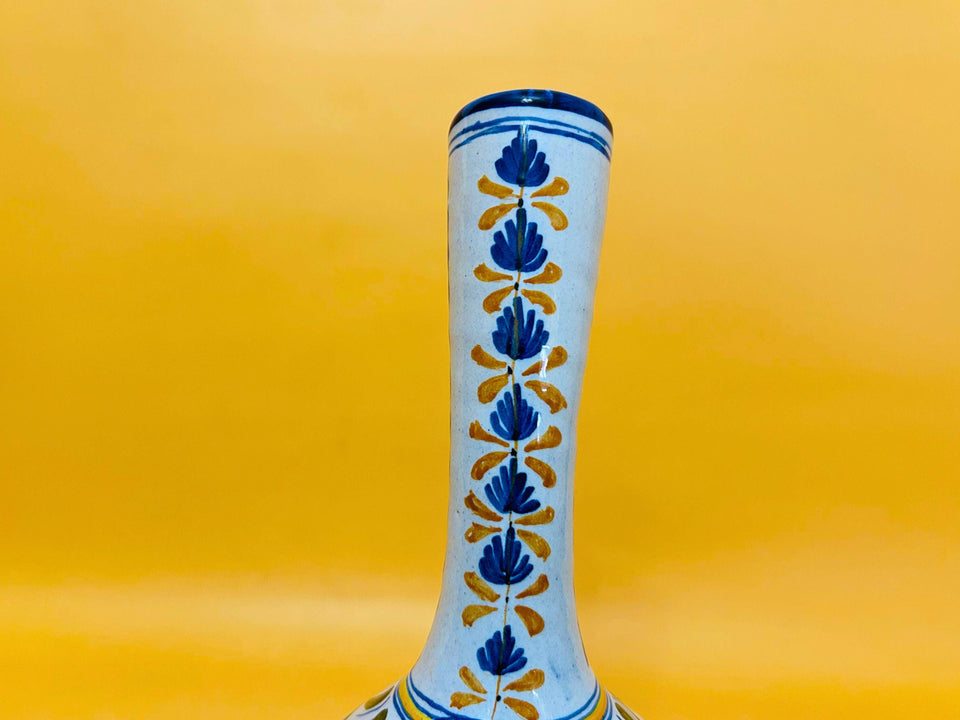 Authentic Spanish Talavera Botijo - Hand-Painted Ceramic Water Pitcher - Traditional Pottery