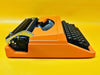 Working Orange Silver Reed 100 Typewriter | AZERTY | Case