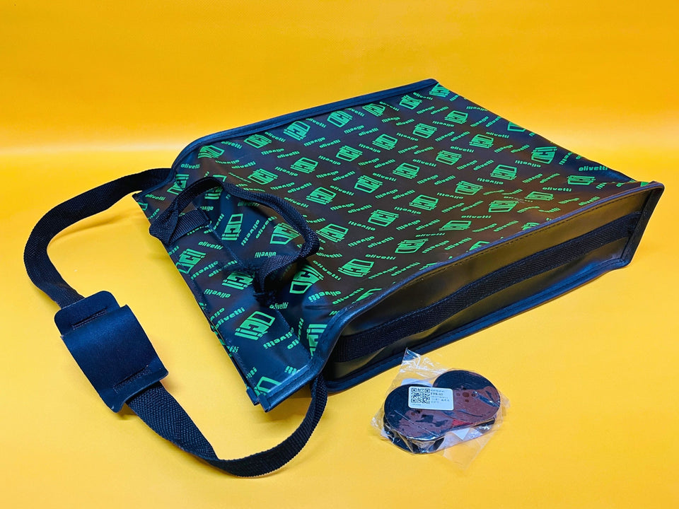Working Typewriter Olivetti College Red Excellent with Shoulder Bag