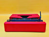 Working Typewriter Olivetti College Red Excellent with Shoulder Bag