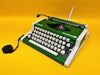 1970s Green Olympia Traveller De Luxe Typewriter | Working Portable Green typewriter