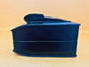 Vintage Black Leather Executive Briefcase – Attache Case with Key and Front Pocket