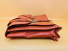 Brown Structured Business Backpack | Compact Teacher’s Bag | Faux Leather Office Wear