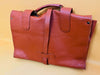 Brown Structured Business Backpack | Compact Teacher’s Bag | Faux Leather Office Wear