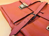 Brown Structured Business Backpack | Compact Teacher’s Bag | Faux Leather Office Wear