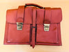 Brown Structured Business Backpack | Compact Teacher’s Bag | Faux Leather Office Wear