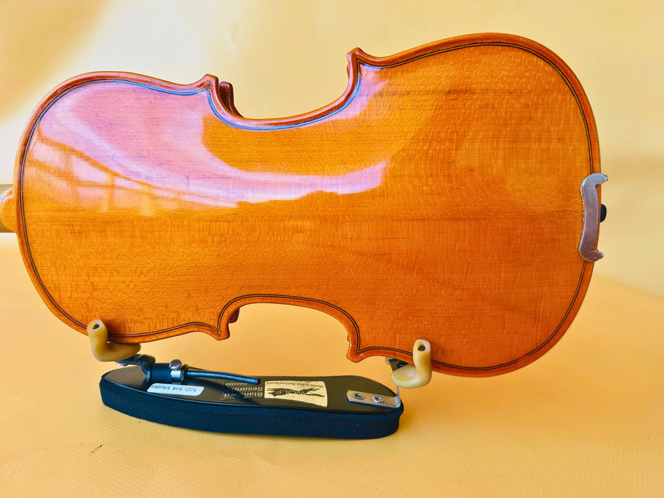 Student Violin Outfit 1/2 Size - Vintage Natural Wood Finish - Complete Starter Kit with Case & Bow