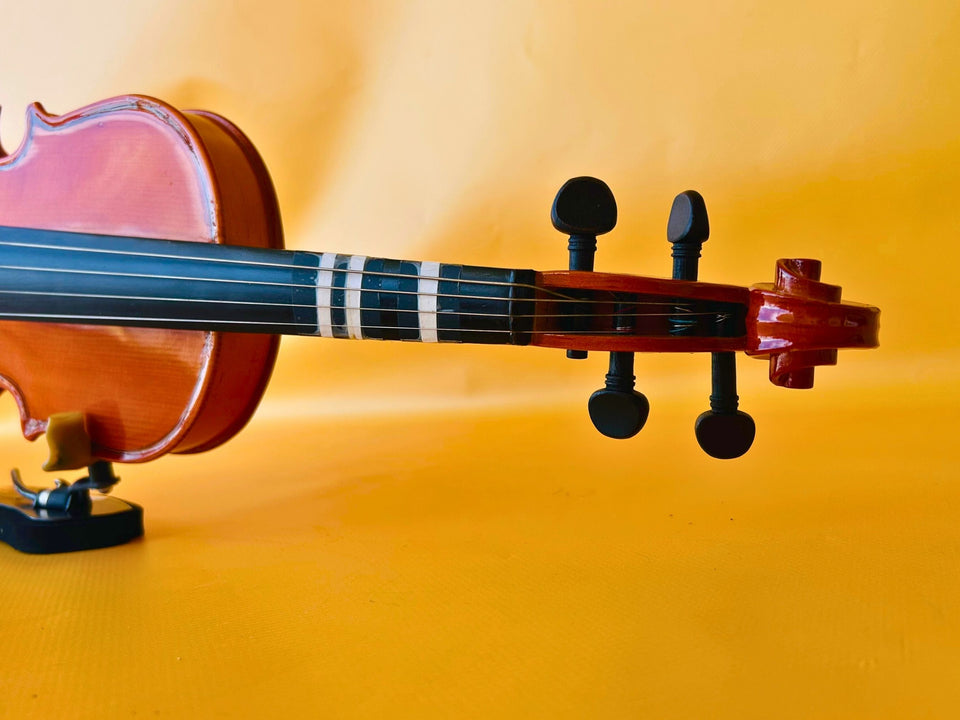 Student Violin Outfit 1/2 Size - Vintage Natural Wood Finish - Complete Starter Kit with Case & Bow
