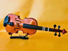 Student Violin Outfit 1/2 Size - Vintage Natural Wood Finish - Complete Starter Kit with Case & Bow