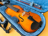 Student Violin Outfit 1/2 Size - Vintage Natural Wood Finish - Complete Starter Kit with Case & Bow