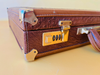 1970s Ostrich Leather Suitcase | Full-Quill Exotic | Tobacco Brown