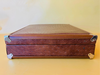 1970s Ostrich Leather Suitcase | Full-Quill Exotic | Tobacco Brown