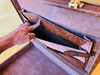 1970s Ostrich Leather Suitcase | Full-Quill Exotic | Tobacco Brown
