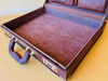 1970s Ostrich Leather Suitcase | Full-Quill Exotic | Tobacco Brown