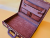 1970s Ostrich Leather Suitcase | Full-Quill Exotic | Tobacco Brown