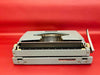 Brother Blue Metal Typewriter - Working 1970s Manual Machine - AZERTY with Case
