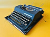 Vintage Invicta 1950s black manual Italian typewriter