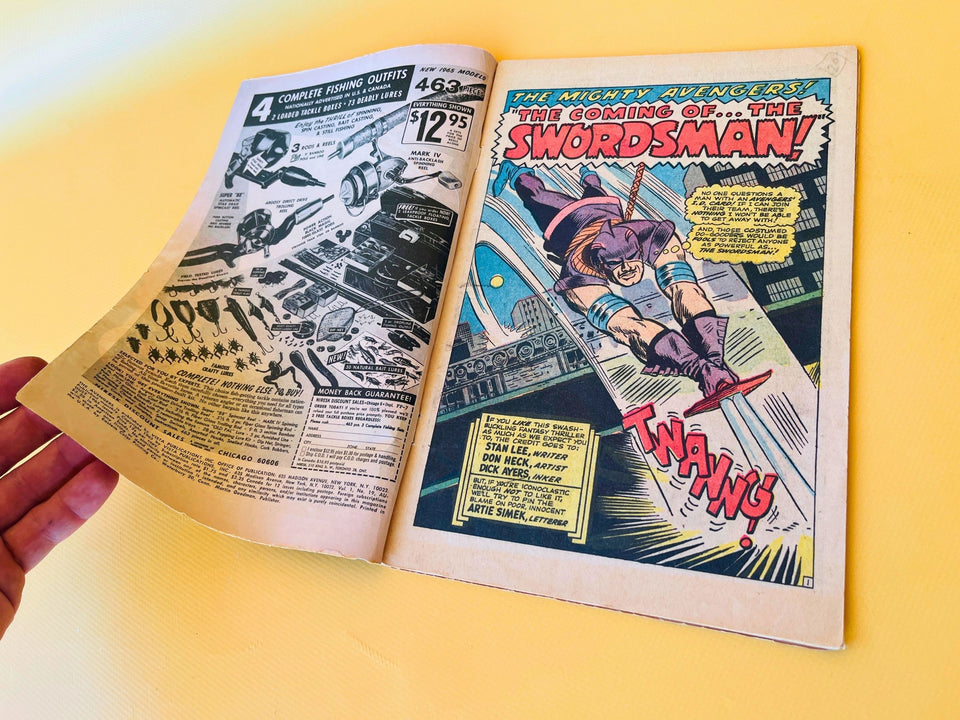 The Avengers #19 (1965) Marvel Silver Age Comic Book – First Avengers vs Swordsman Appearance Story