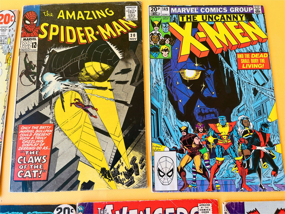 Vintage Marvel & DC Comic Collection | Amazing Spider-Man #30, X-Men #13, Avengers #19 & More