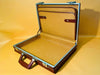 Vintage Hard Shell Case - Brown Faux Leather Very Good Condition