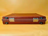 Vintage Hard Shell Case - Brown Faux Leather Very Good Condition