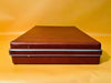 Vintage Hard Shell Case - Brown Faux Leather Very Good Condition