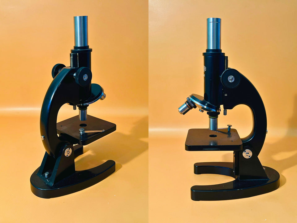 Olympus Tokyo Vintage Monocular Microscope Black Japan Working
