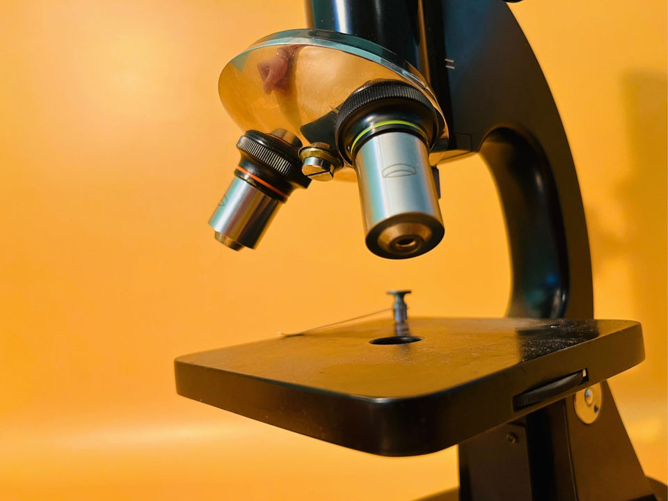Olympus Tokyo Vintage Monocular Microscope Black Japan Working