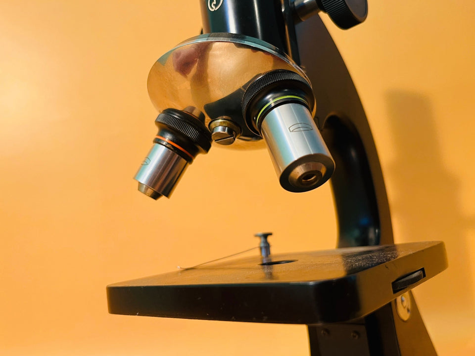 Olympus Tokyo Vintage Monocular Microscope Black Japan Working