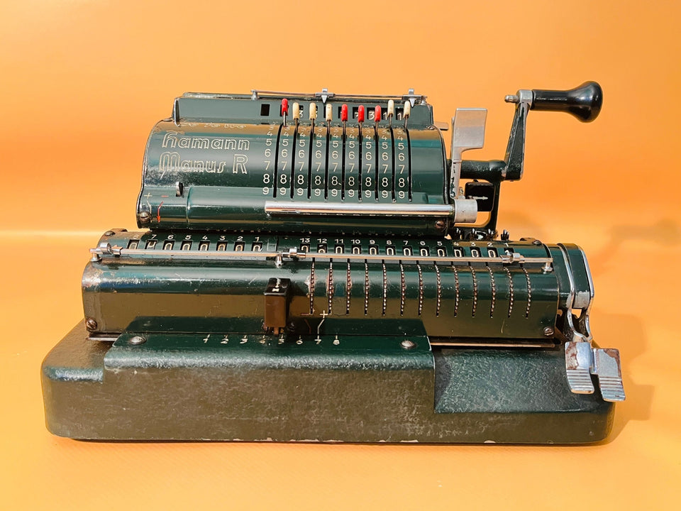 Vintage Hamann Manus R DeTeWe Mechanical Calculator For Parts Repair