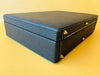 Vintage Black Leather Briefcase — Walden 200 With Keys & Pen
