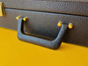 Vintage Black Leather Briefcase — Walden 200 With Keys & Pen