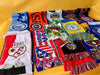 Vintage Football Scarf Collection — 11 Original Soccer Scarves Lot