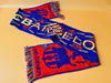 Barcelona FC vintage football scarves detail