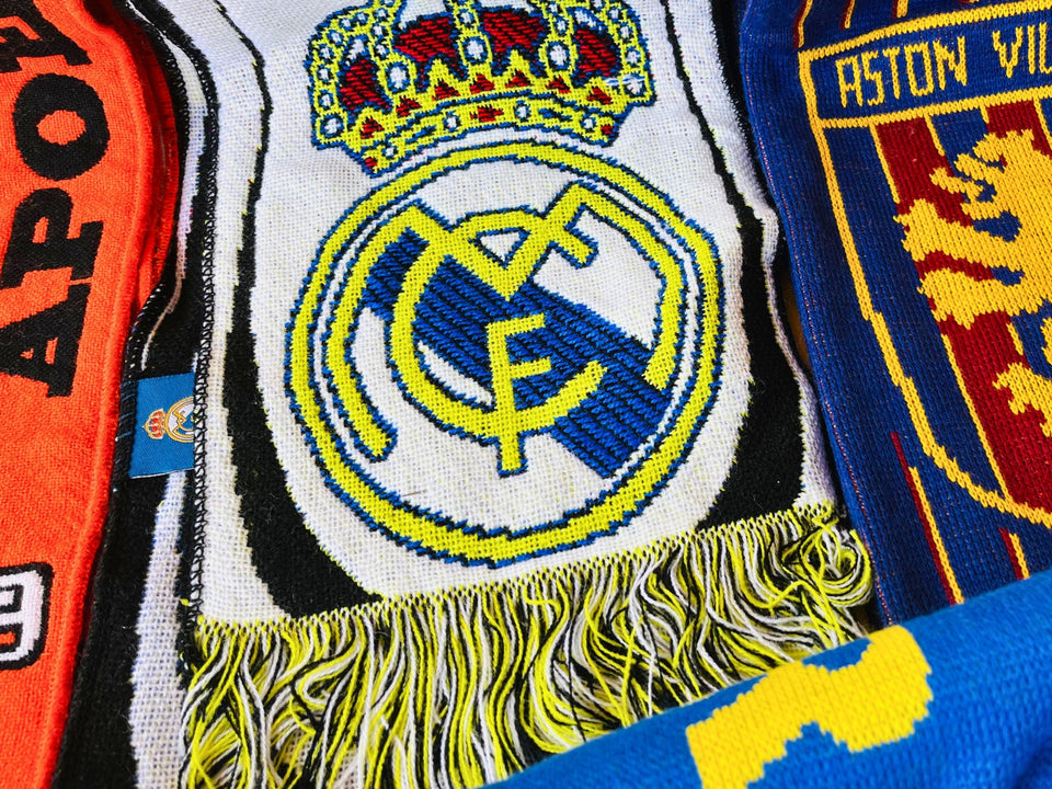 Vintage Football Scarf Collection — 11 Original Soccer Scarves Lot