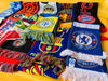 Vintage Football Scarf Collection — 11 Original Soccer Scarves Lot