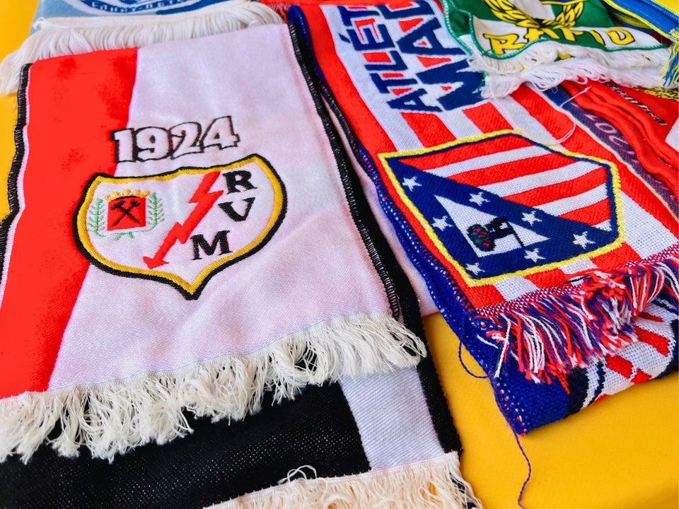 Vintage Football Scarf Collection — 11 Original Soccer Scarves Lot