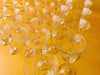 Vintage Etched Wheat Crystal 35-Piece Barware Set — Circa 1940s-1960s